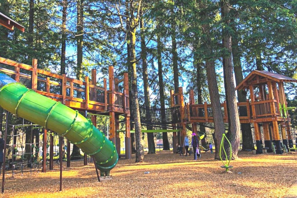 Mundy Park playground near Vancouver bc is great for young kids