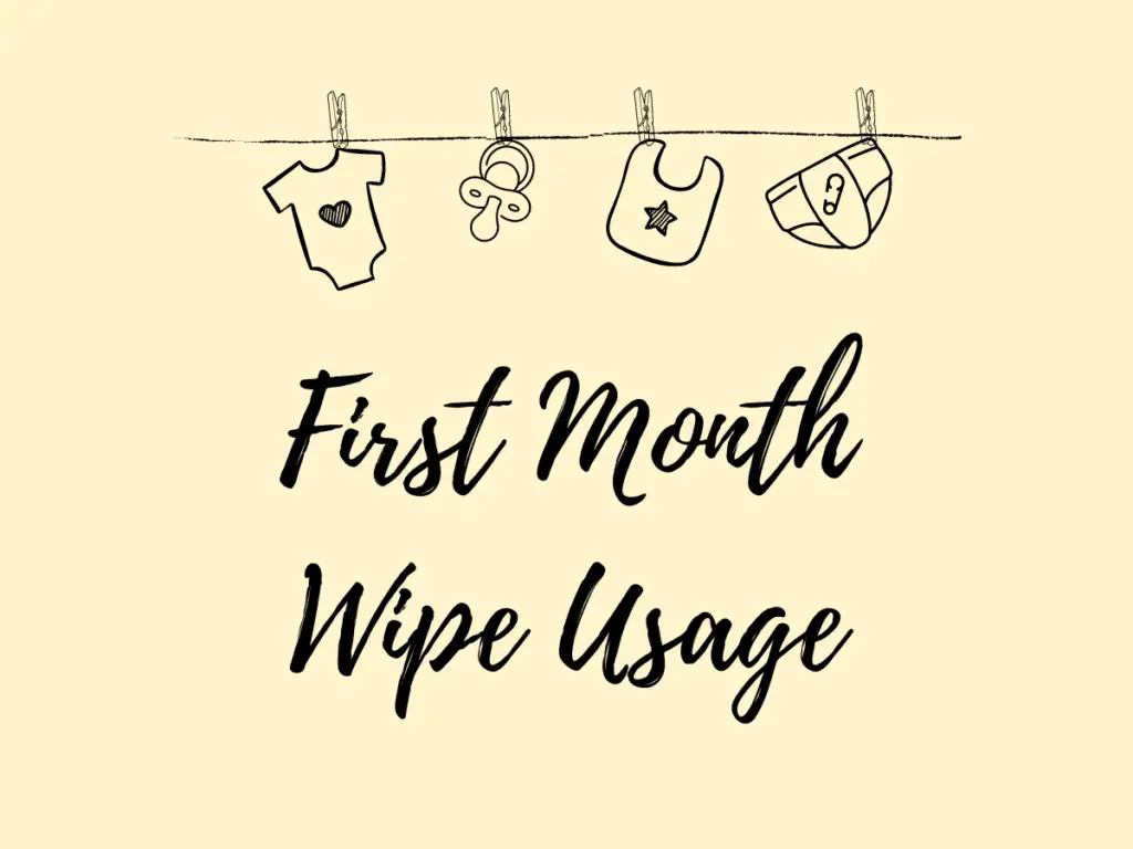 First Month Wipe Usage