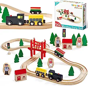 Wooden train set