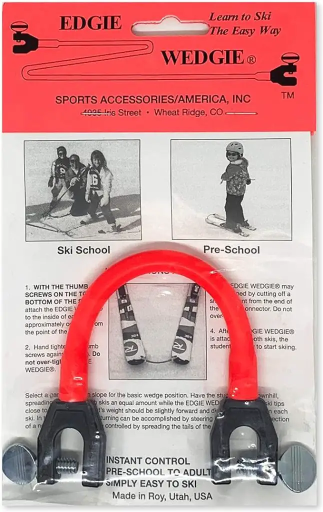 Edgie Wedgie - The Original Kids Ski Tip Connector