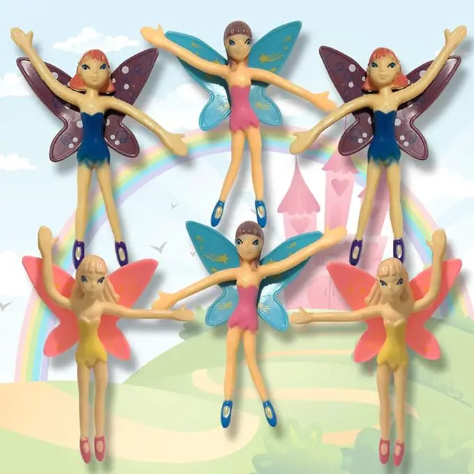 Bendable Fairy, Set of 12 Flexible Fairy Princesses