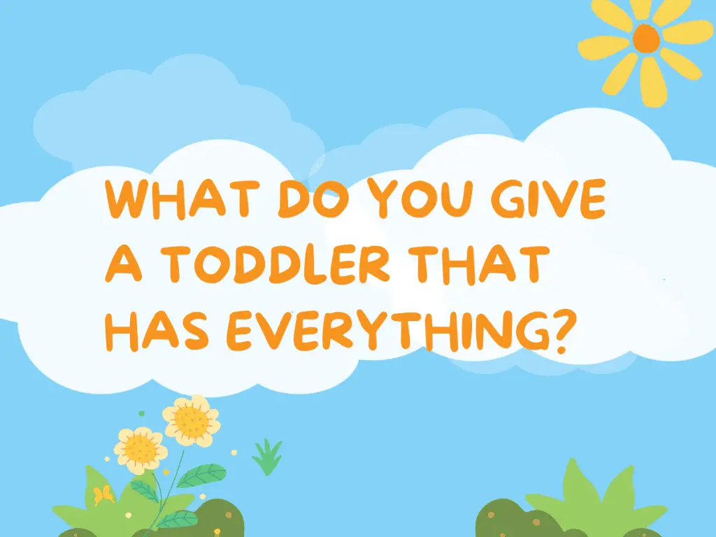 What Do You Give a Toddler That Has Everything?