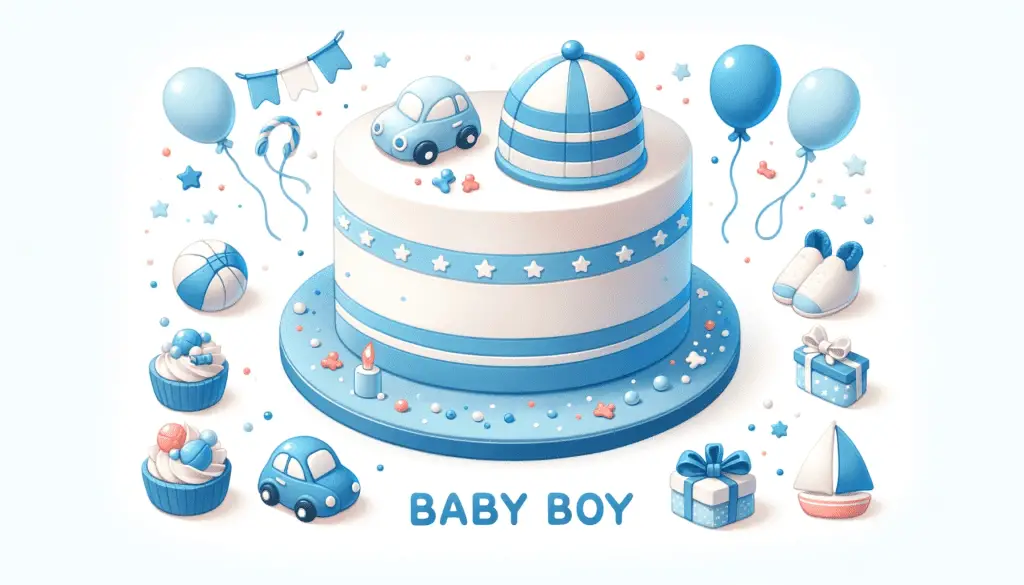 What To Put On A Baby Shower Cake For A Boy