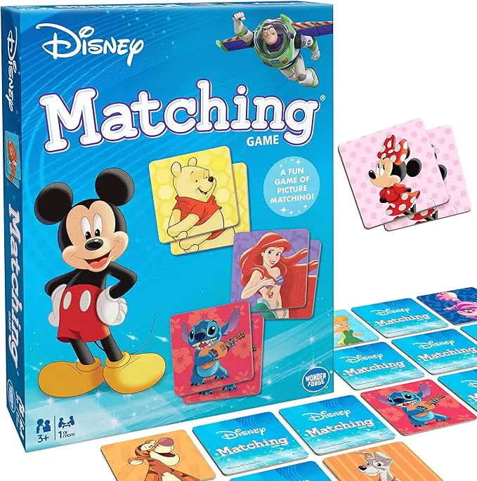 Disney Classic Characters Matching Game for Kids Age 3-5