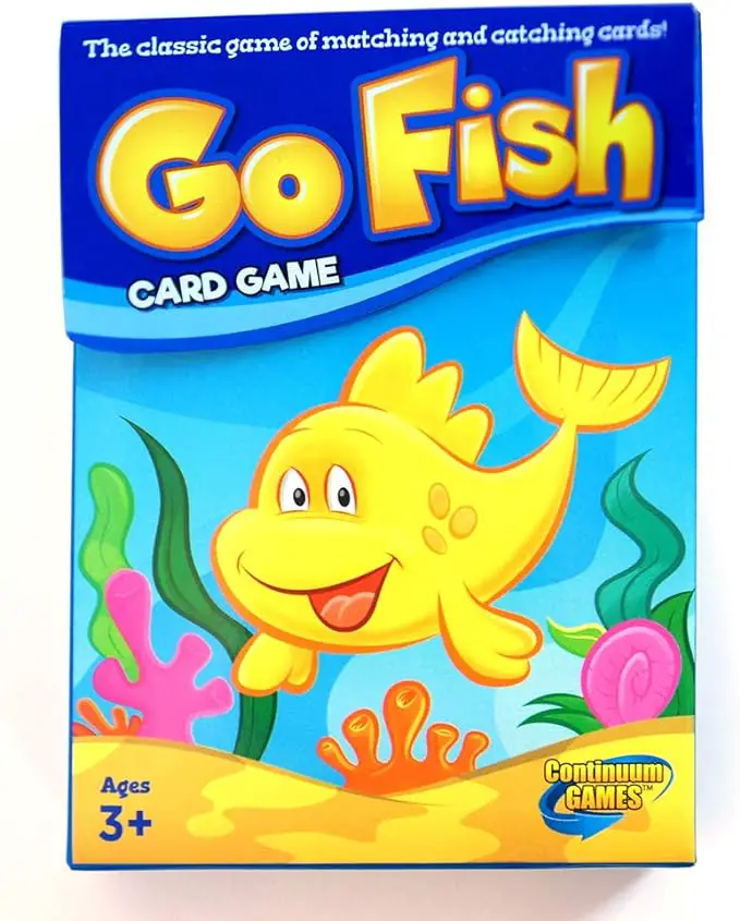 Go Fish Classic Card Game Fun for Children Age 3 and Up, Blue