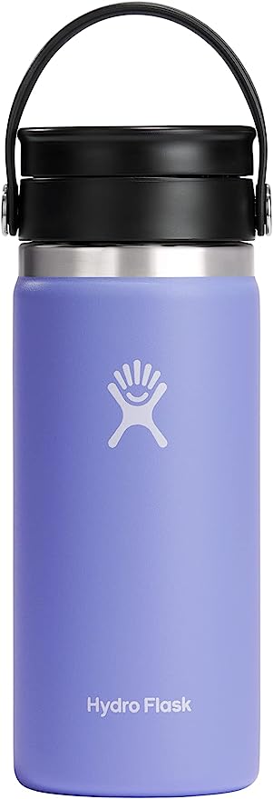 Hydro Flask Stainless Steel Wide Mouth Bottle with Flex Sip Lid and Double-Wall Vacuum Insulation for Coffee, Tea and Drinks