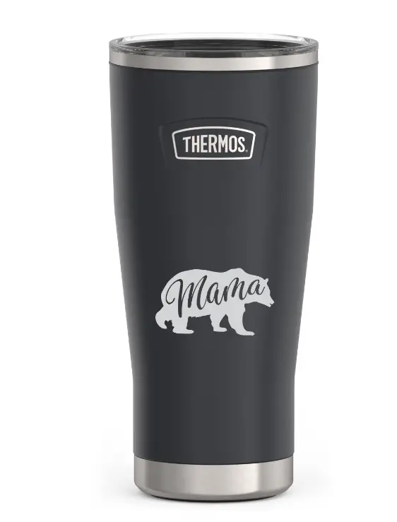 Personalized Thermos Tumbler with mama bear customization