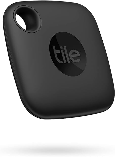 Tile Mate 1-Pack • Black • Bluetooth Tracker • Keys Finder and Item Locator • for Keys, Bags and More • Up to 250 ft. Range • Water-Resistant • Phone Finder