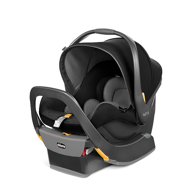 Chicco KeyFit 35 Zip ClearTex Infant Car Seat and Base - Rear-Facing for 4-35 lbs Infants, With Head/Body Support, Zip Shield, Compatible with Chicco Strollers
