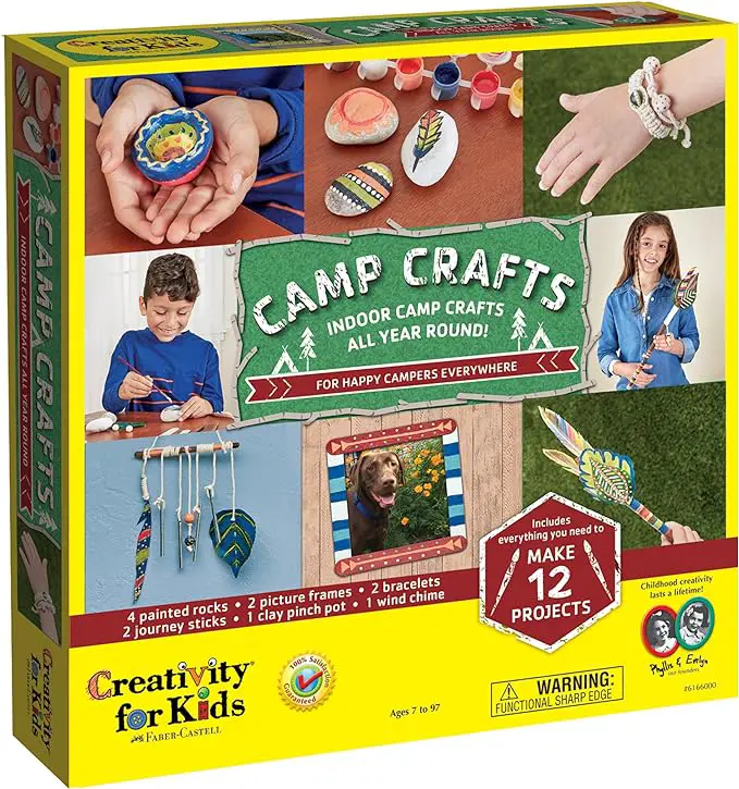 Creativity for Kids Camp Crafts - Create 12 Classic Arts and Craft Projects