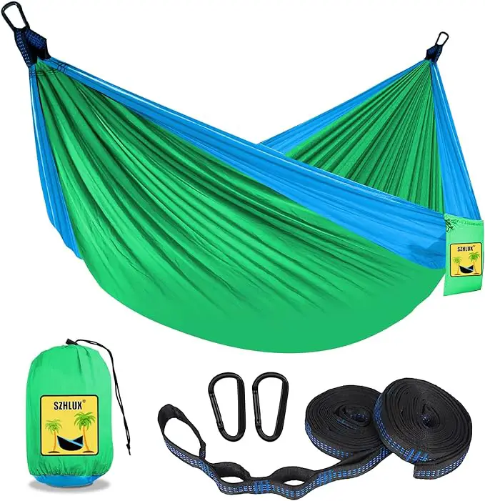 Kids Hammock - Kids Camping Gear, Camping Accessories with 2 Tree Straps and Carabiners for Indoor and Outdoor Use