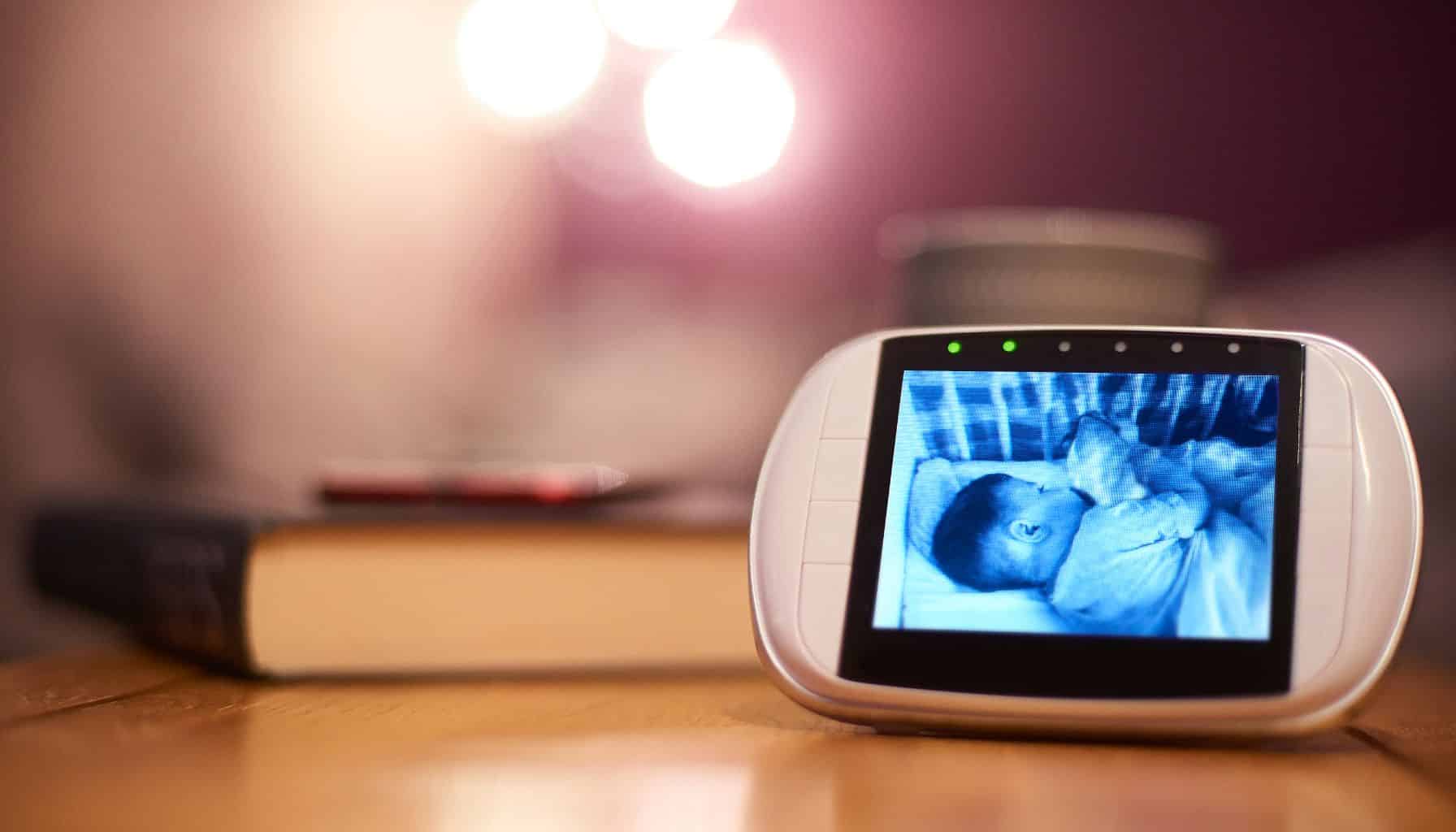 baby monitor on a table.