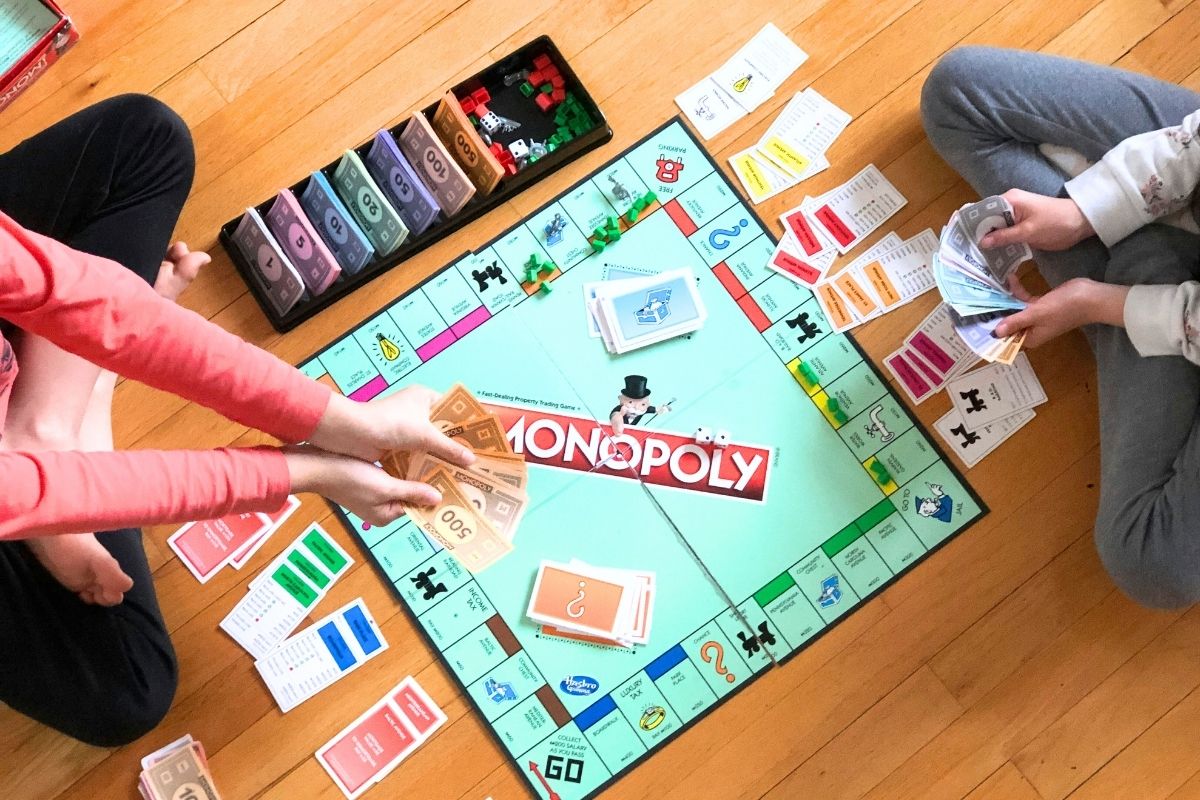 Monopoly board.