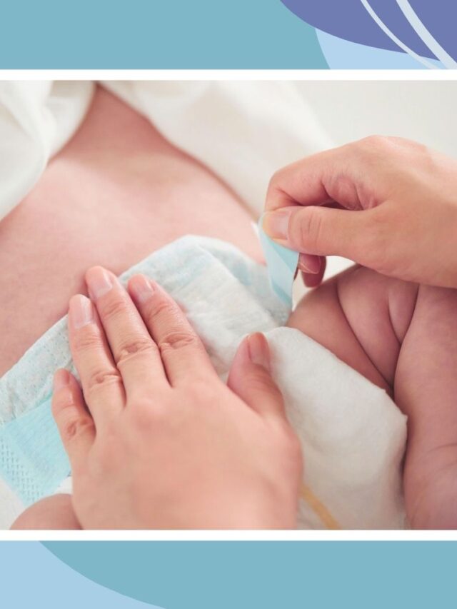 Changing a diaper on a baby during a flight, showing a parent securing a clean diaper in a small space.