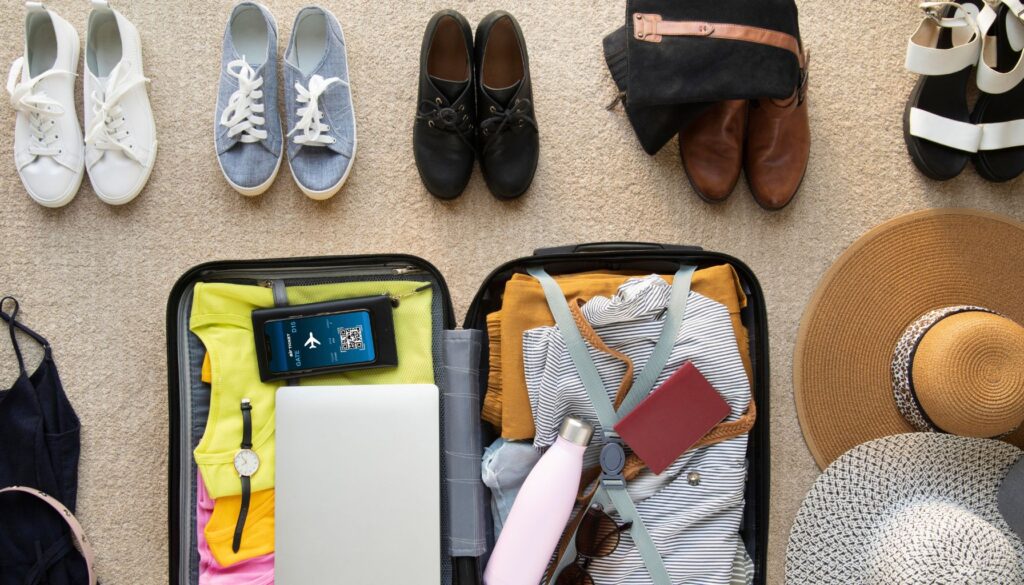 Packing Clothes for Traveling.