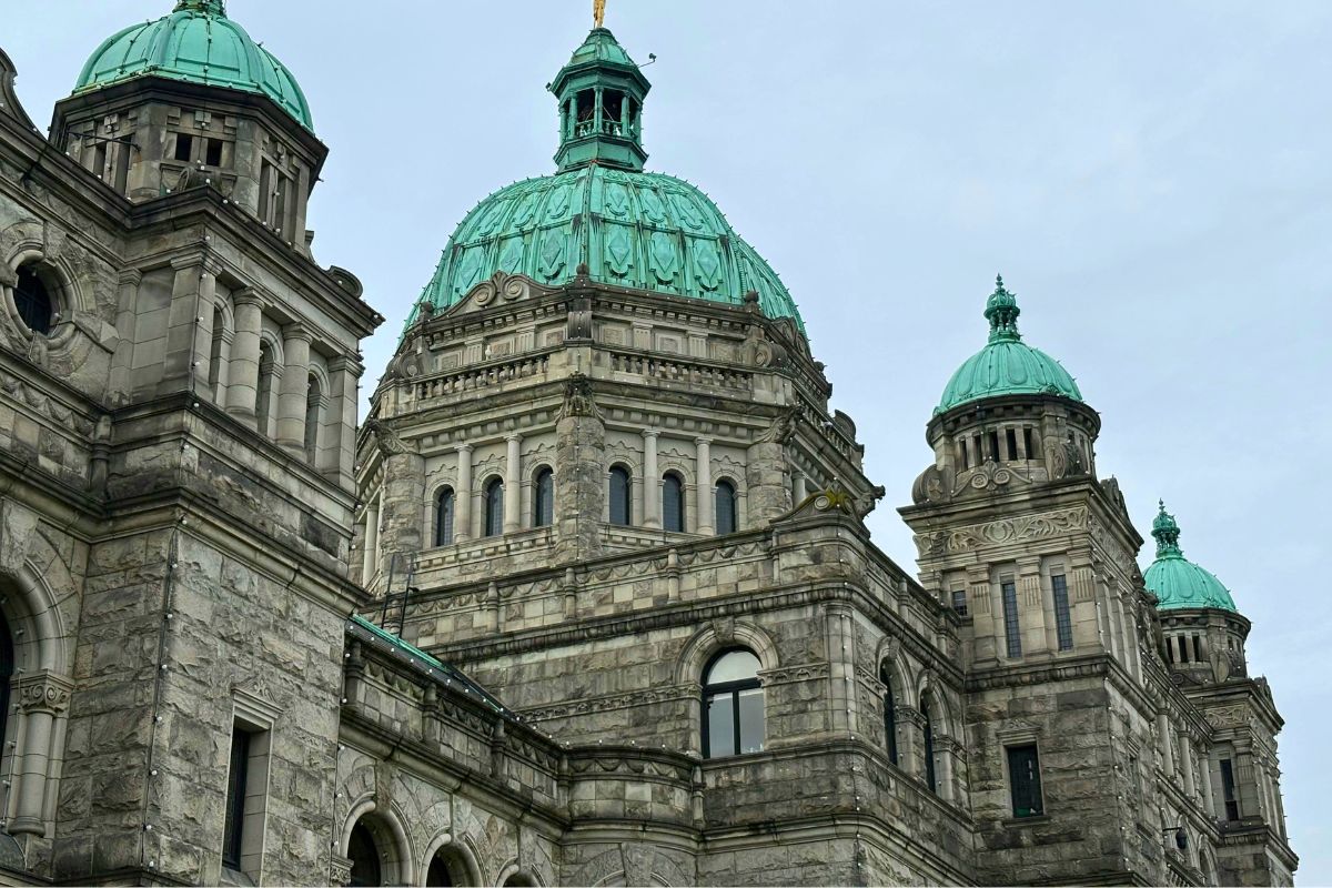 Historic government building in Canada, highlighting educational travel opportunities and cultural attractions for families.