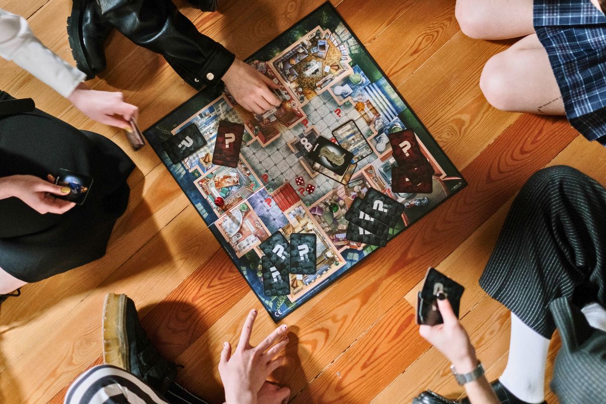 Family board game night idea for a fun summer staycation at home.