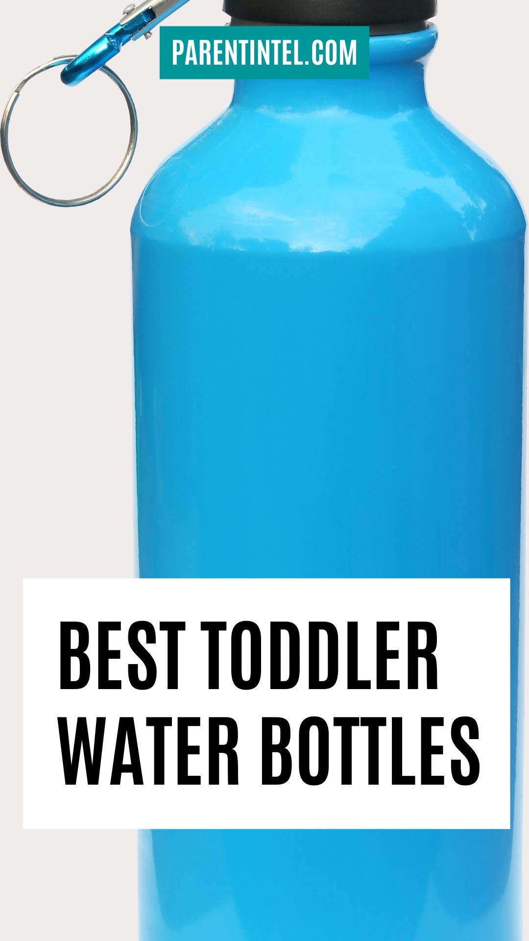 A colorful water bottle for toddlers.